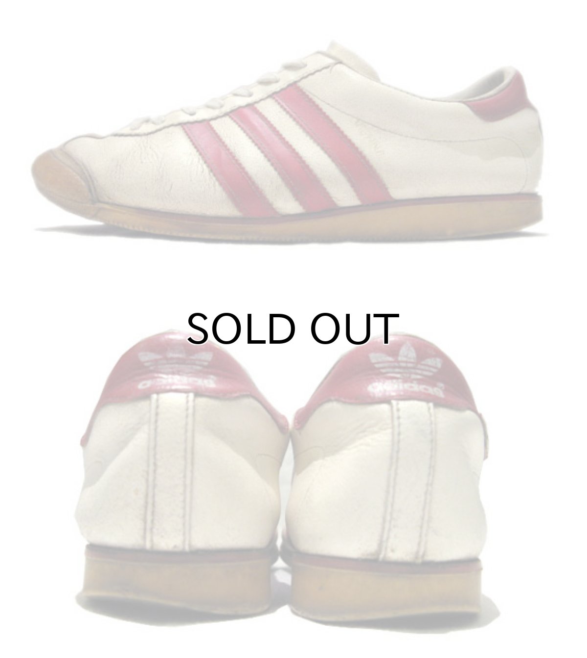 画像2: 1970's adidas "VIENNA" Leather Sneaker 白/赤 ユーゴスラビア製 size 8 1/2 (26.5cm) (2)