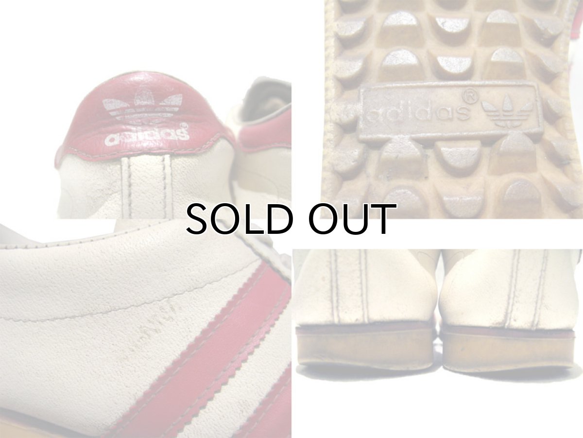 画像3: 1970's adidas "VIENNA" Leather Sneaker 白/赤 ユーゴスラビア製 size 8 1/2 (26.5cm) (3)