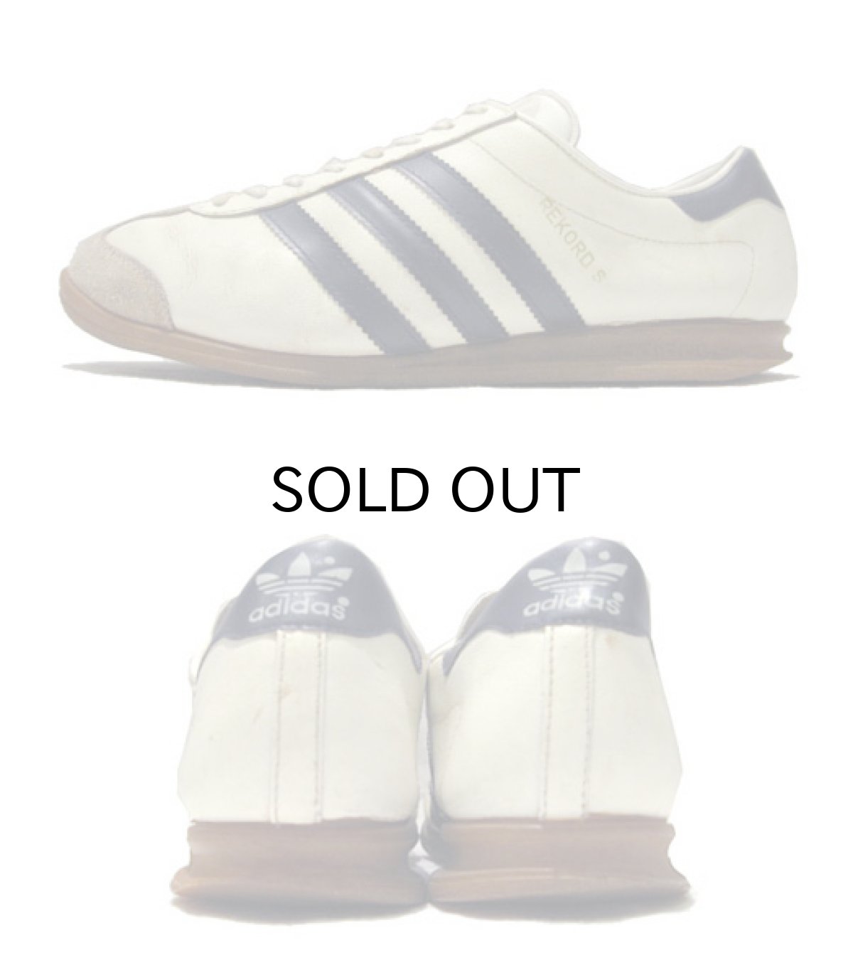 画像2: 1970's adidas "REKORD" Leather Sneaker 白/紺  ユーゴスラビア製 size 11 (29 cm) (2)