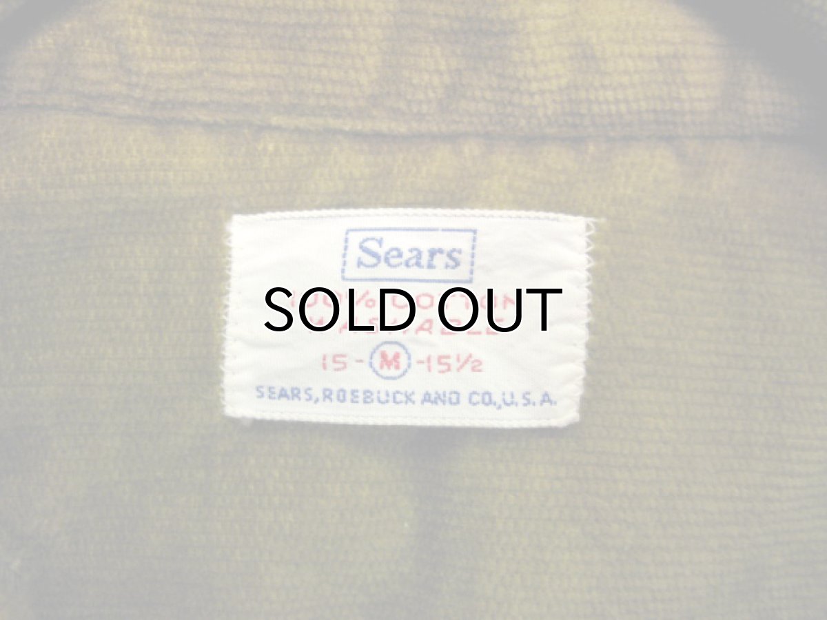 画像5: 1970's "Sears" Velour Pullover Shirts  マスタード系 size M  (表記 M 15 1/2) (5)