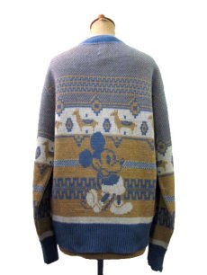 画像2: 1970's "Kennington" Jacquard Weave Pullover Sweater "Mickey Mouse"　size M (表記 LARGE) (2)
