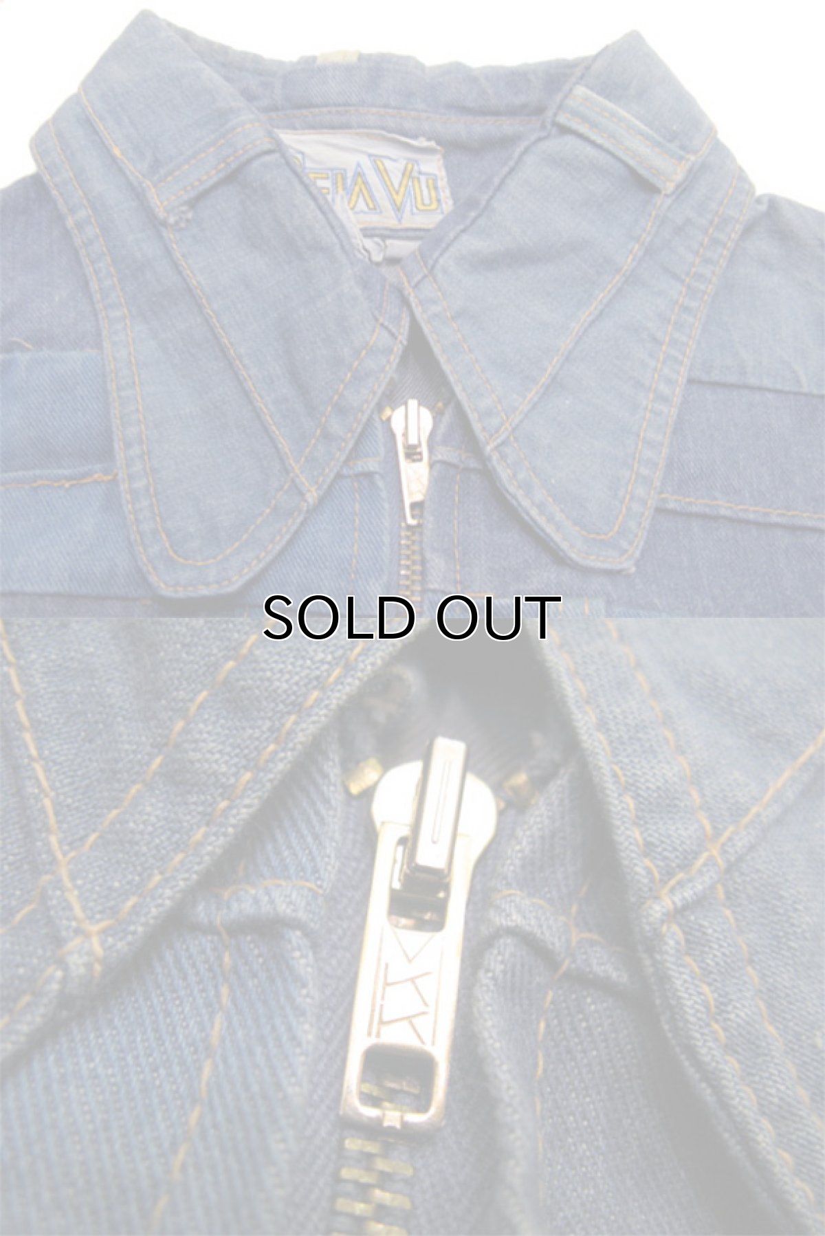 画像4: 1980's "DEJAVU" Design Denim Shirts Jacket size S 位 (表記 11) (4)