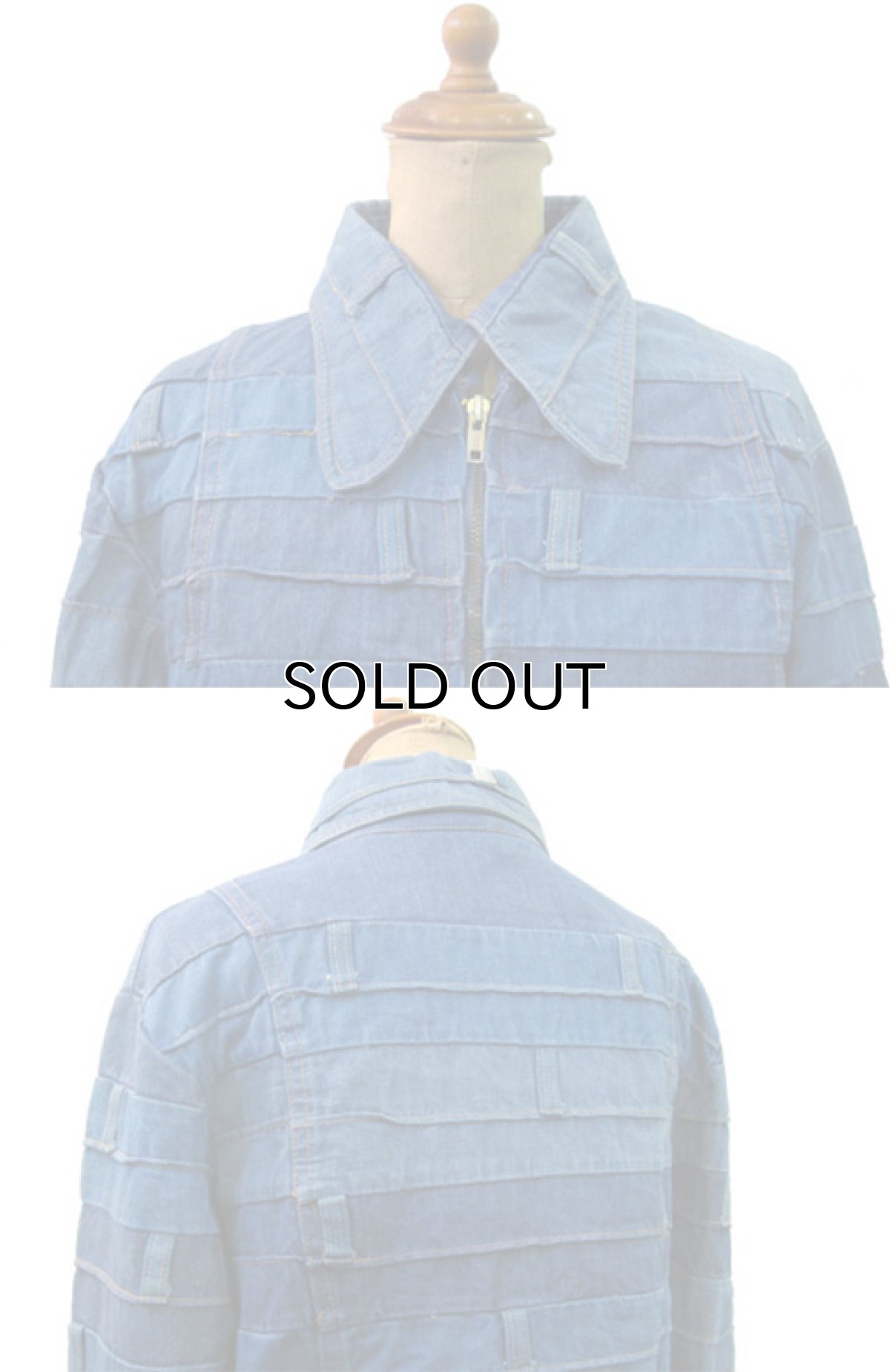 画像3: 1980's "DEJAVU" Design Denim Shirts Jacket size S 位 (表記 11) (3)