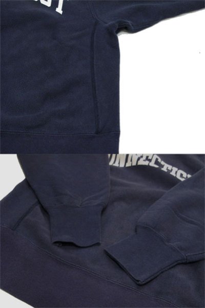 画像2: 1980's "Champion" Reverse Weave "CONNECTICUT" Sweat  NAVY　size 表記 M