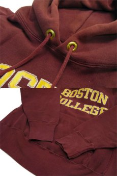 画像4: 1980's "Champion" Reverse Weave "BOSTON COLLEGE" Sweat Parka   BURGUNDY　size 表記 M (4)