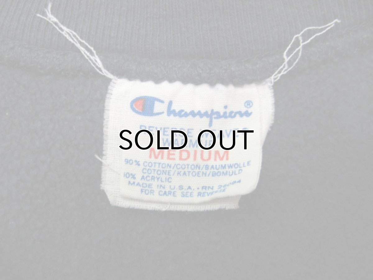 画像4: 1980's "Champion" Reverse Weave "CONNECTICUT" Sweat  NAVY size 表記 M (4)