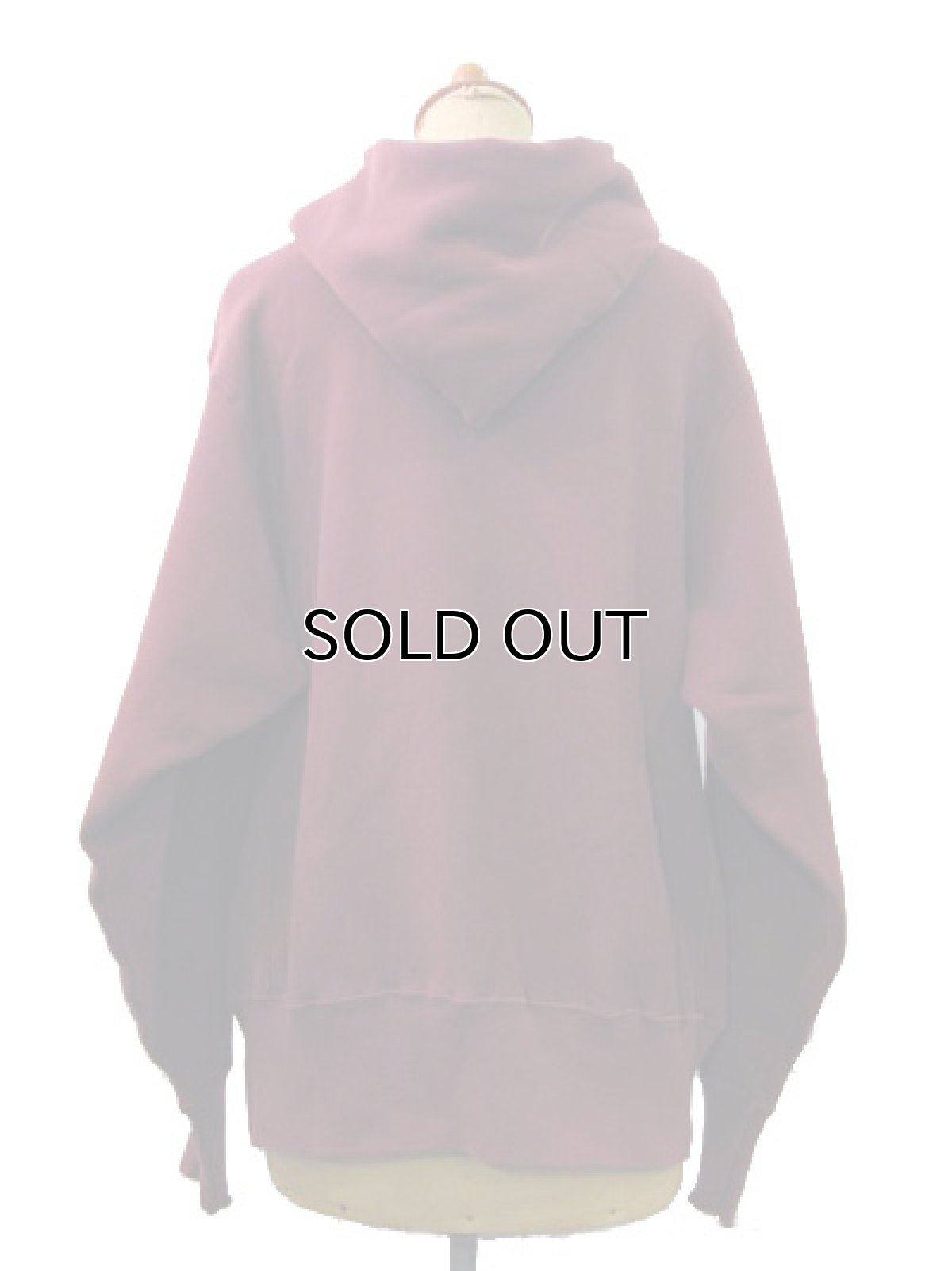 画像3: 1980's "Champion" Reverse Weave "BOSTON COLLEGE" Sweat Parka   BURGUNDY size 表記 M (3)