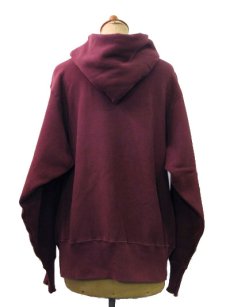 画像3: 1980's "Champion" Reverse Weave "BOSTON COLLEGE" Sweat Parka   BURGUNDY　size 表記 M (3)