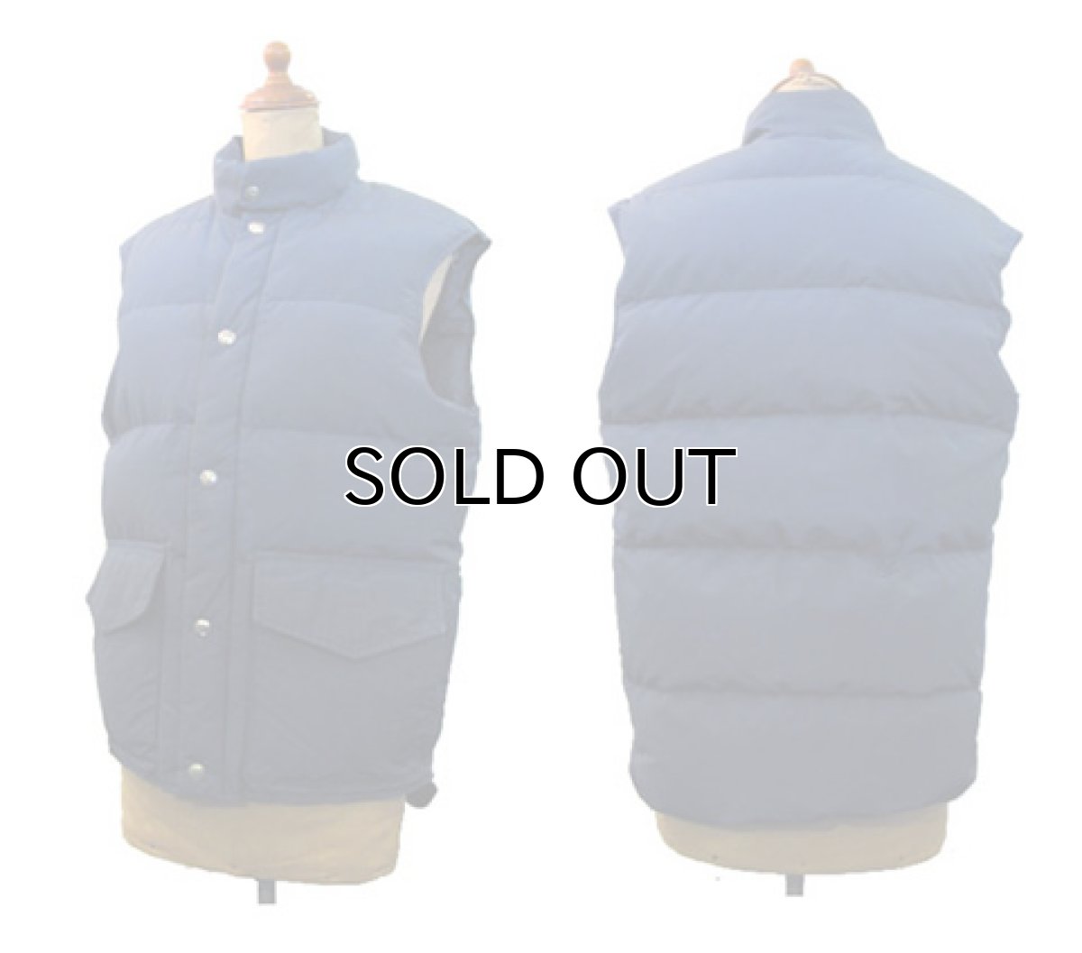 画像2: 1980's "Woolrich" 60/40 Cloth Down Vest  NAVY size S - M  (表記 SMALL) (2)