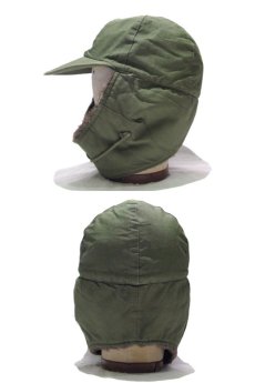 画像3: 1950's US Military "M-Q1" OD Pile Field Cap　size 7 1/4 (3)