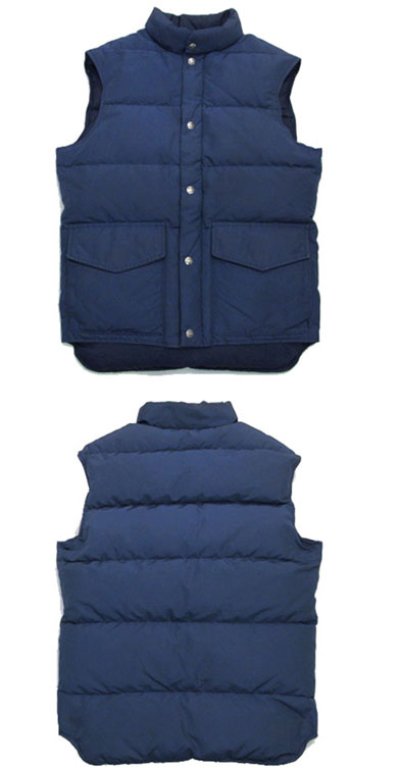 画像1: 1980's "Woolrich" 60/40 Cloth Down Vest  NAVY　size S - M  (表記 SMALL)