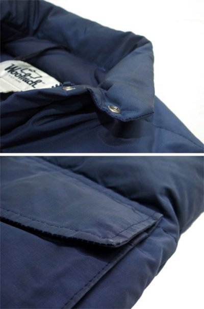 画像2: 1980's "Woolrich" 60/40 Cloth Down Vest  NAVY　size S - M  (表記 SMALL)