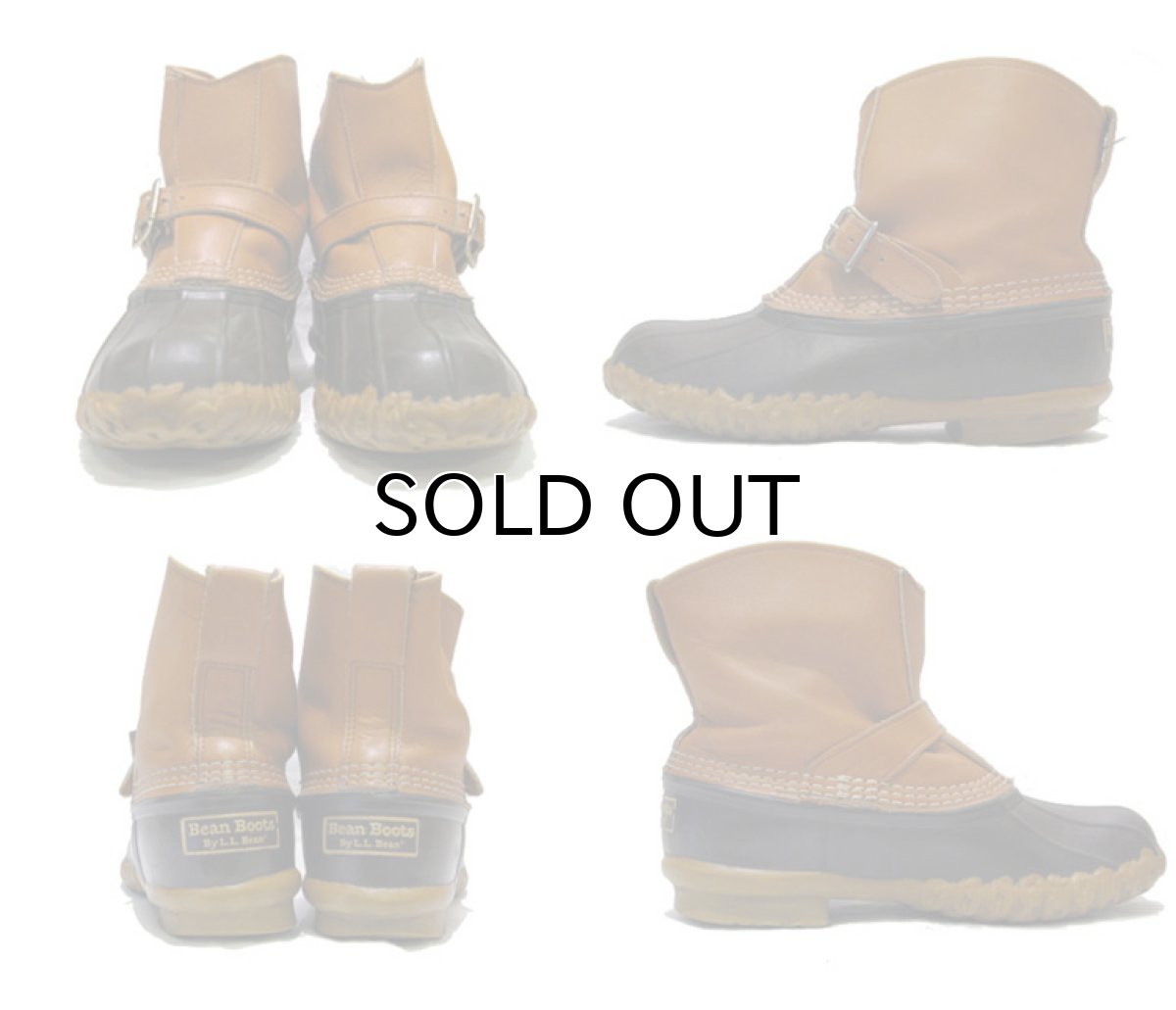 画像2: 1990's "L.L.Bean" Strap Bean Boots  L.BROWN　size 26cm位 (表記 9LM) (2)