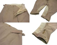 画像4: ~1930's Wool Jodhpurs Pants  BEIGE　size w 30 inch  (表記 なし) (4)