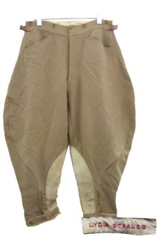 画像1: ~1930's Wool Jodhpurs Pants  BEIGE　size w 30 inch  (表記 なし) (1)