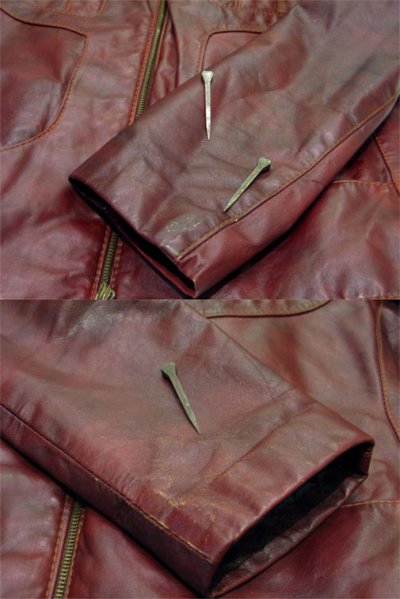 画像3: 1980's "Leather Process of America Inc." Design Leather Jacket　size S - M 位 (表記 40)
