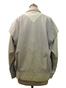 画像2: 1980-90's "MAGLIA" Combination Design Leather Jacket  NATURAL/BEIGE　size M 位 (表記 2) (2)