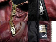 画像4: 1980's "Leather Process of America Inc." Design Leather Jacket　size S - M 位 (表記 40) (4)
