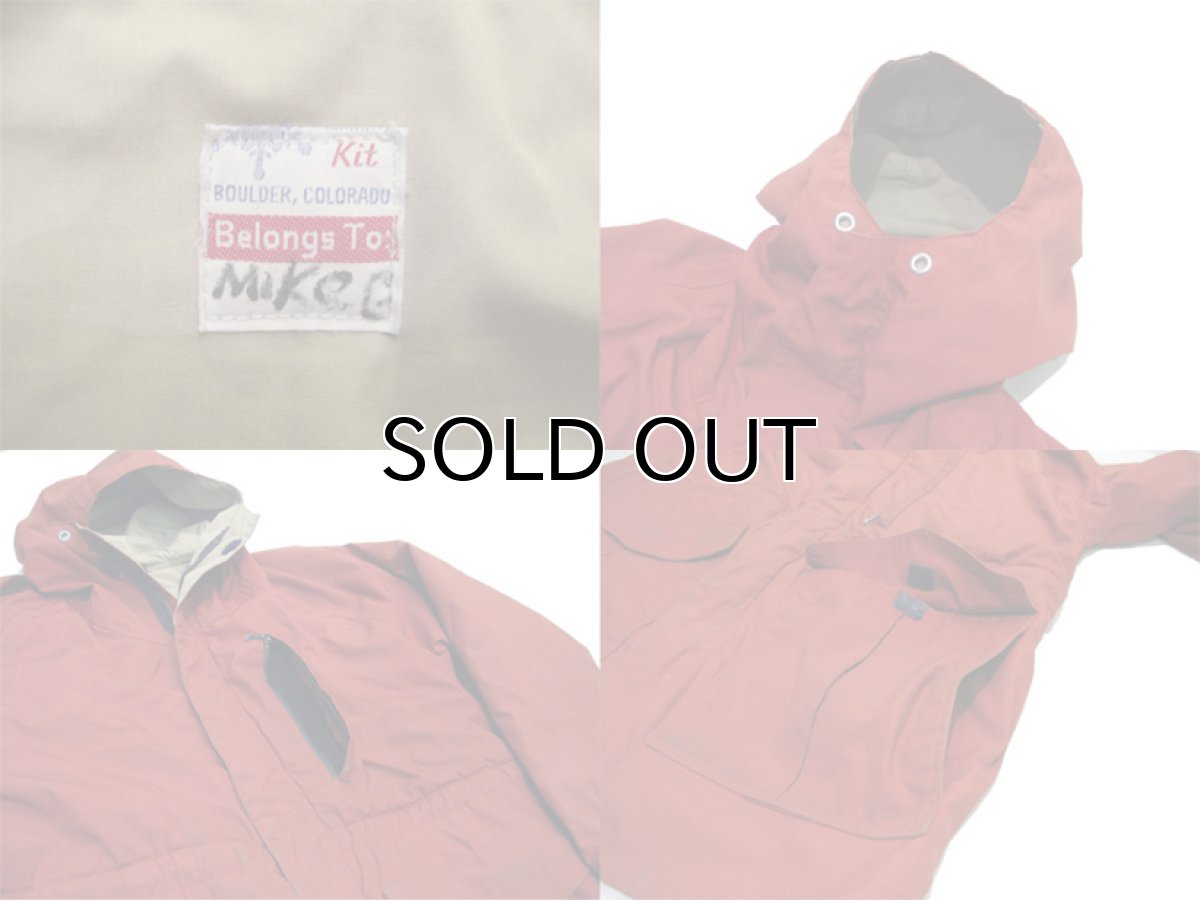 画像4: ~1980's "KIT" Padding Mountain Parka　ORANGE　size M (表記 無し) (4)