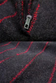画像3: 1990's EUROPE Stripe Wool Trousers　Charcoal/Red　size  w 29.5 inch (表記 40) (3)