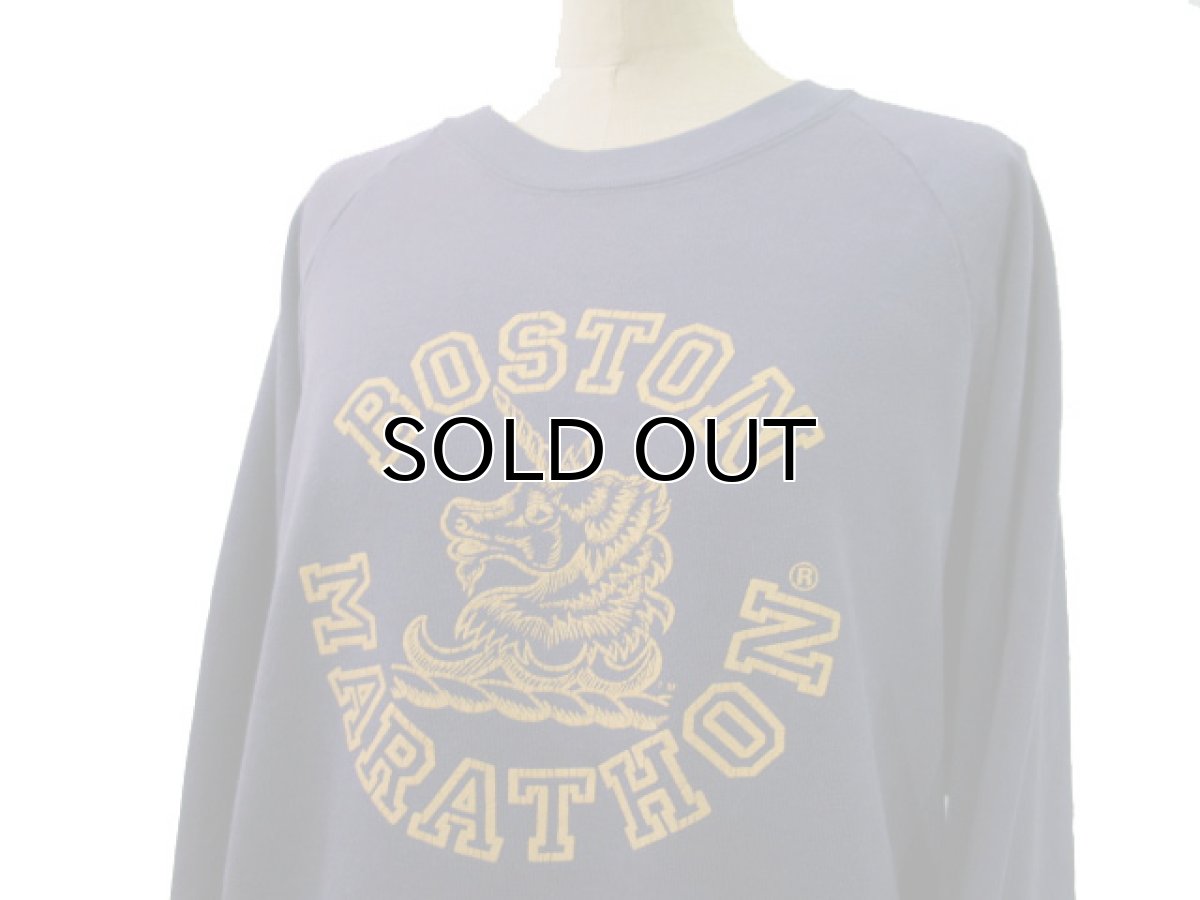 画像3: 1980's "BOSTON MARATHON" Crew Neck Pullover Sweat NAVY size M 位 (表記 L) (3)