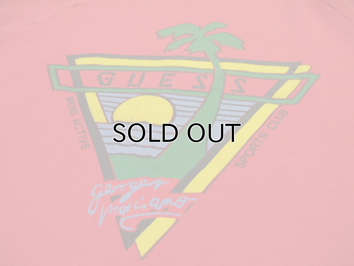 画像5: 1980's "GUESS" Crew Neck Pullover Sweat　RED　size M 位 (表記 L) (5)