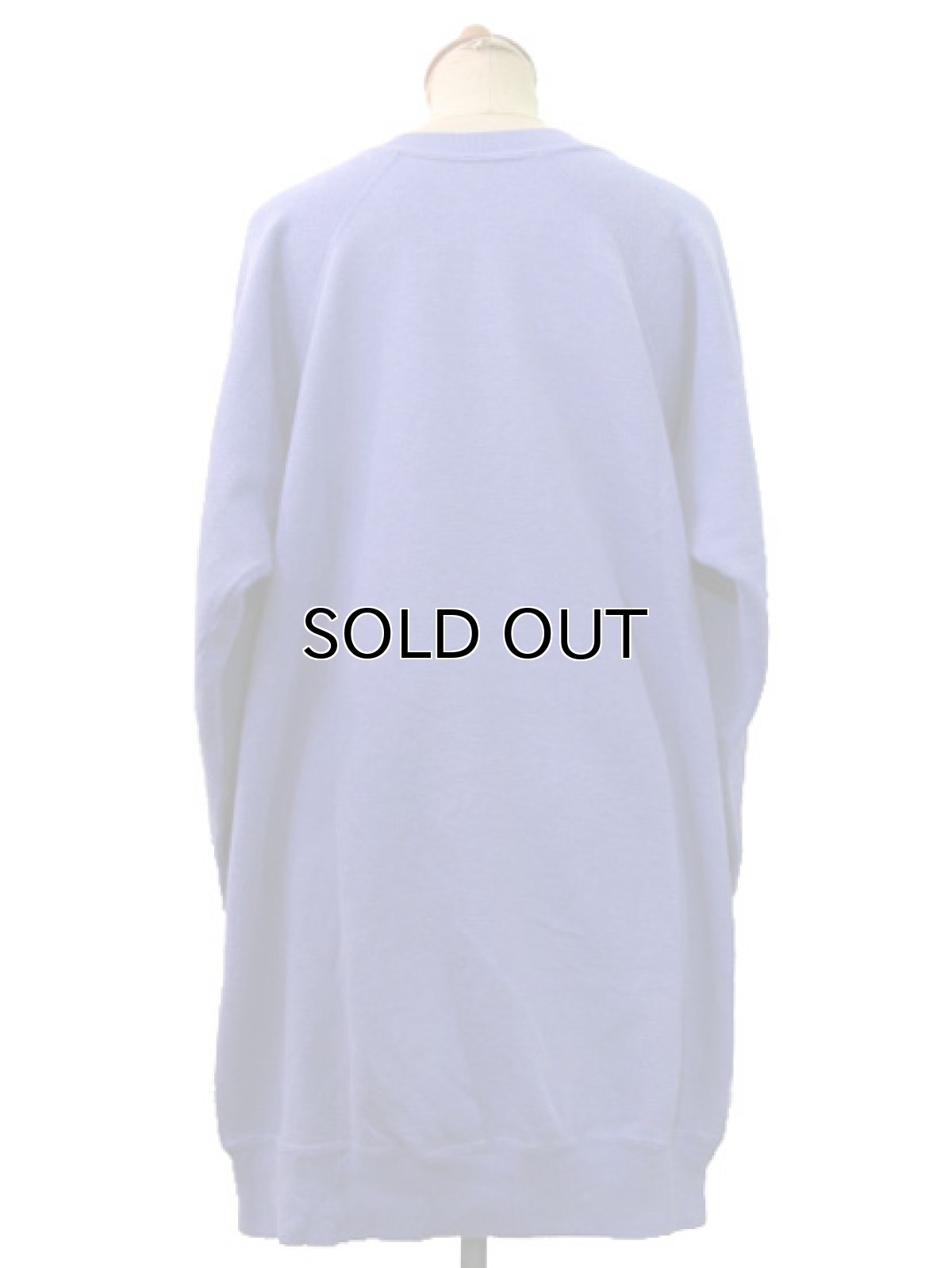 画像2: 1980's Raglan Sleeve Long Sweat Shirts LAVENDER size S - M 位 (表記 不明) (2)