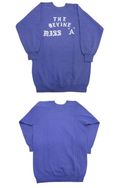 画像1: 1980's Raglan Sleeve Long Sweat Shirts　LAVENDER　size S - M 位 (表記 不明)