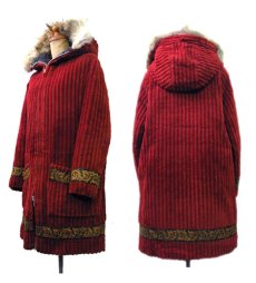 画像2: 1970's Eskimo Parka Coat  BURGUNDY　size S 位 (表記 無し) (2)