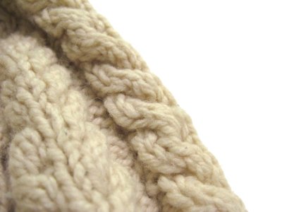 画像3: "GAELTARRA" Fisherman's Hand Knit Sweater -made in IRELAND-　Dead Stock　NATURAL　size XL (表記 42)