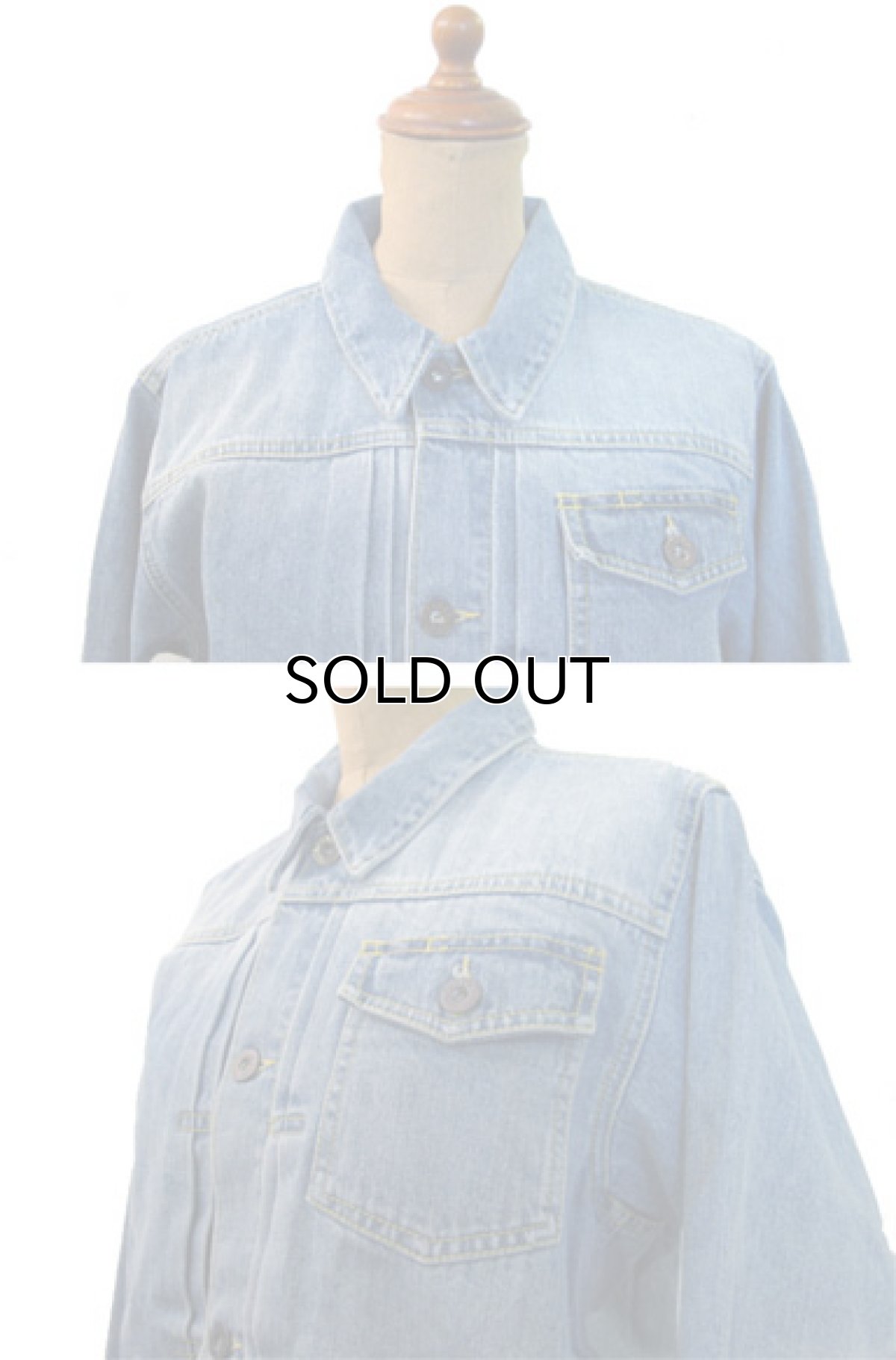 画像3:  Polo by Ralph Lauren 1st Type Denim Jacket　size S 位 (表記 BOY'S L 16-18) (3)