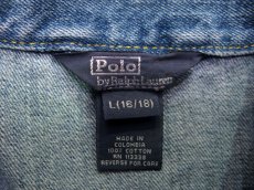 画像5:  Polo by Ralph Lauren 1st Type Denim Jacket　size S 位 (表記 BOY'S L 16-18) (5)
