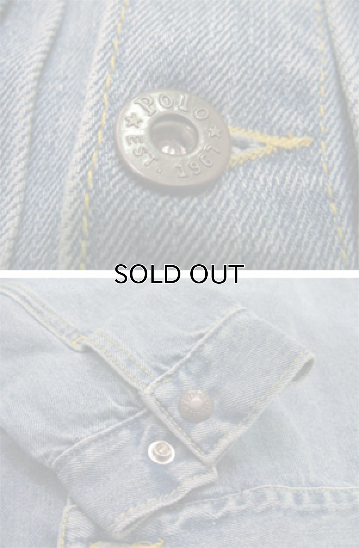 画像4:  Polo by Ralph Lauren 1st Type Denim Jacket　size S 位 (表記 BOY'S L 16-18) (4)