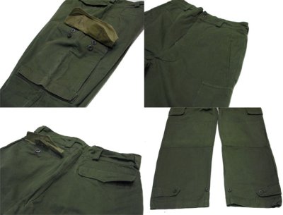 画像2: 1960's French Military "M-47" Herringbone Twill Trousers　size w 32 inch (表記 13)