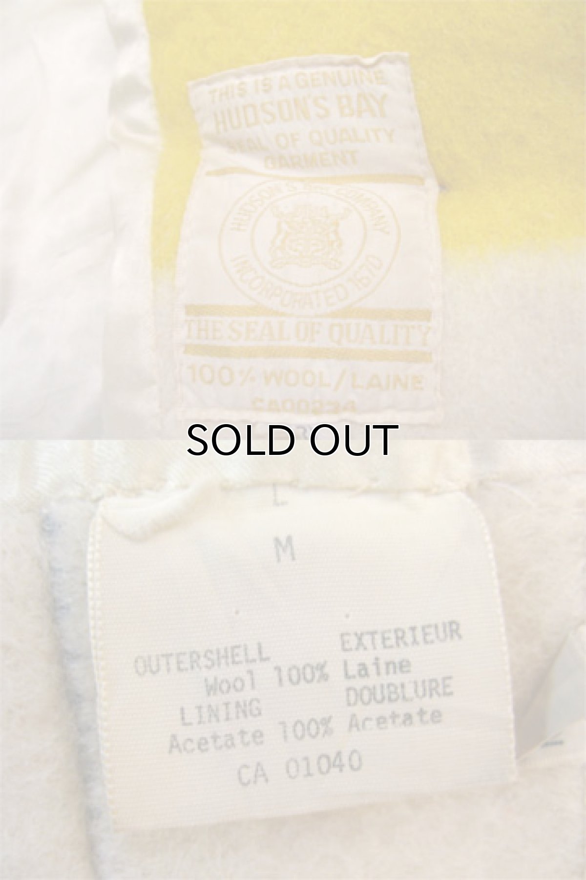 画像4: 1960's~ "HUDSON'S BAY" Wool Blanket Coat size S 位 (表記 M) (4)