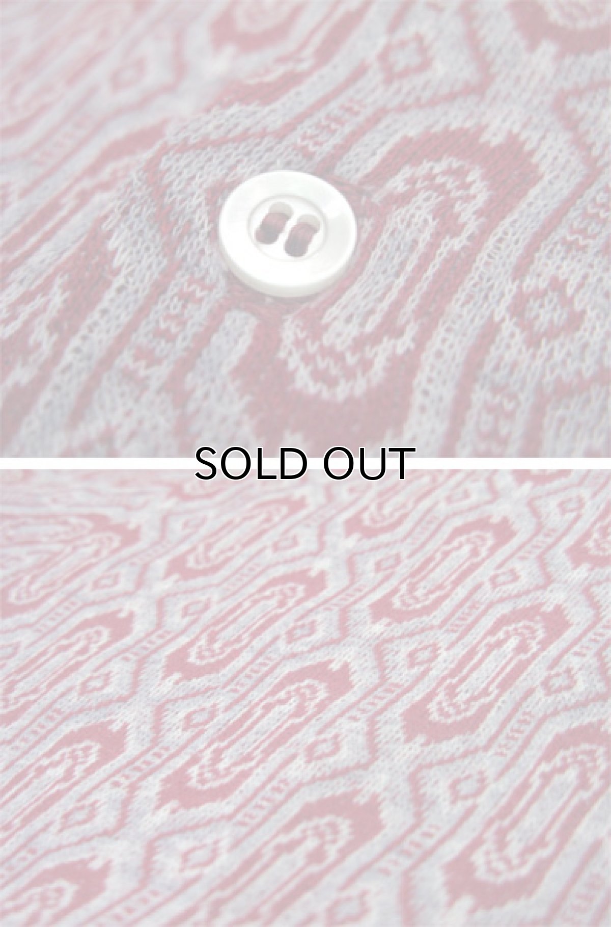 画像5: 1970's~ Jacquard L/S Shirts 総柄　GREY/BURGUNDY　size M 位 (表記 不明) (5)