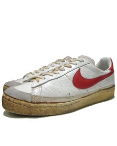 画像1: 1980's NIKE "FRANCHISE" Leather Sneaker made in JAPAN   WHITE/RED  size 26 cm (表記 8) (1)