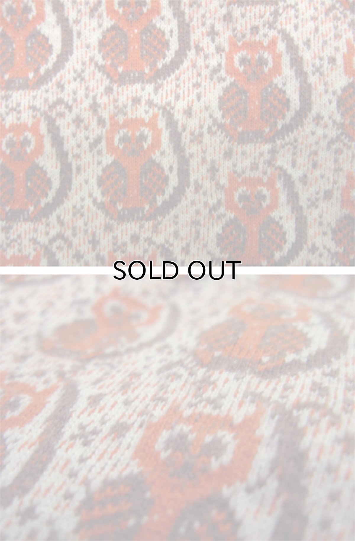 画像4: 1980's~ "MEDALLION" Jacquard Henley Neck Shirts "ふくろう" made in England size L 位 (表記 42/44) (4)