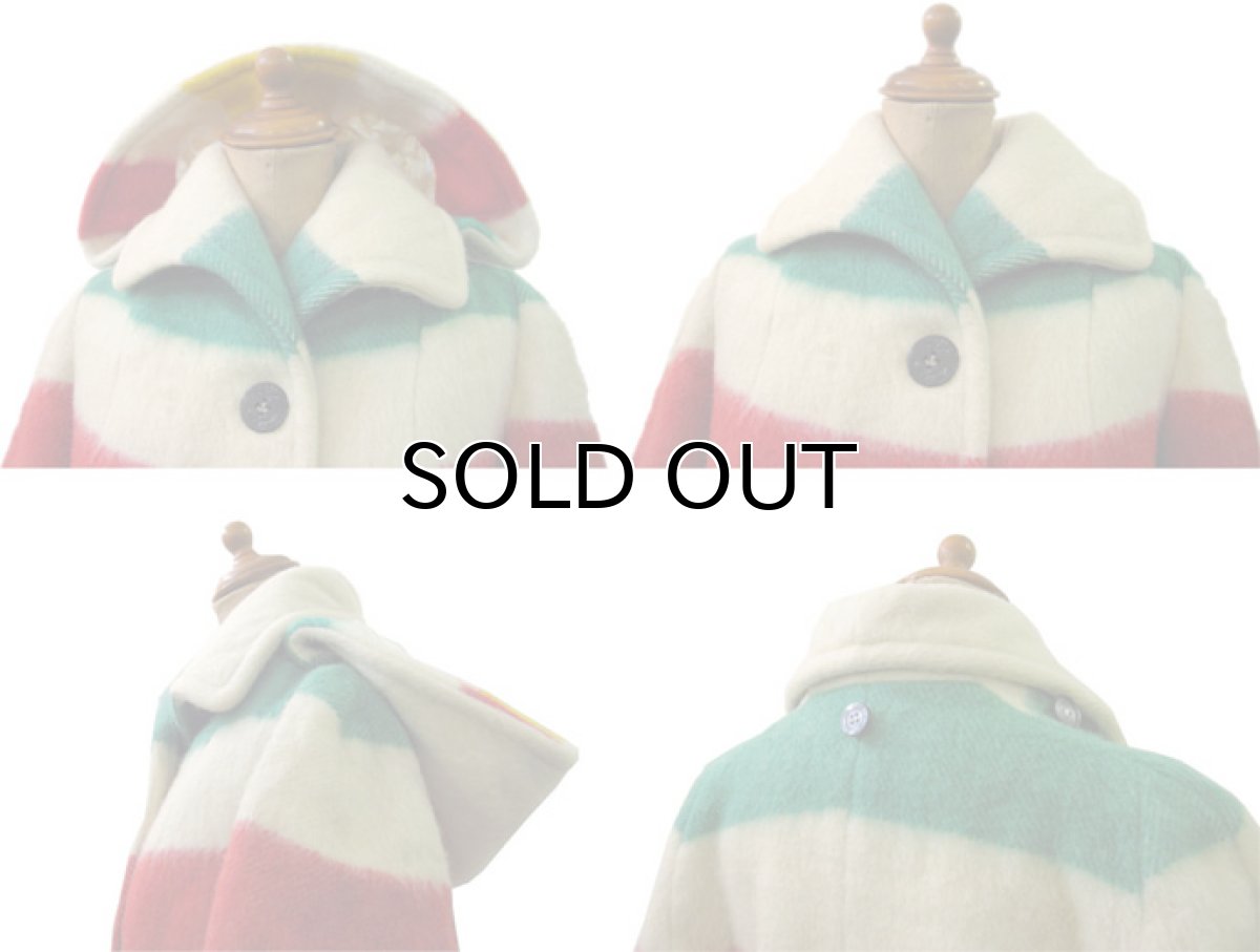 画像3: 1960's~ "HUDSON'S BAY" Wool Blanket Coat size S 位 (表記 M) (3)