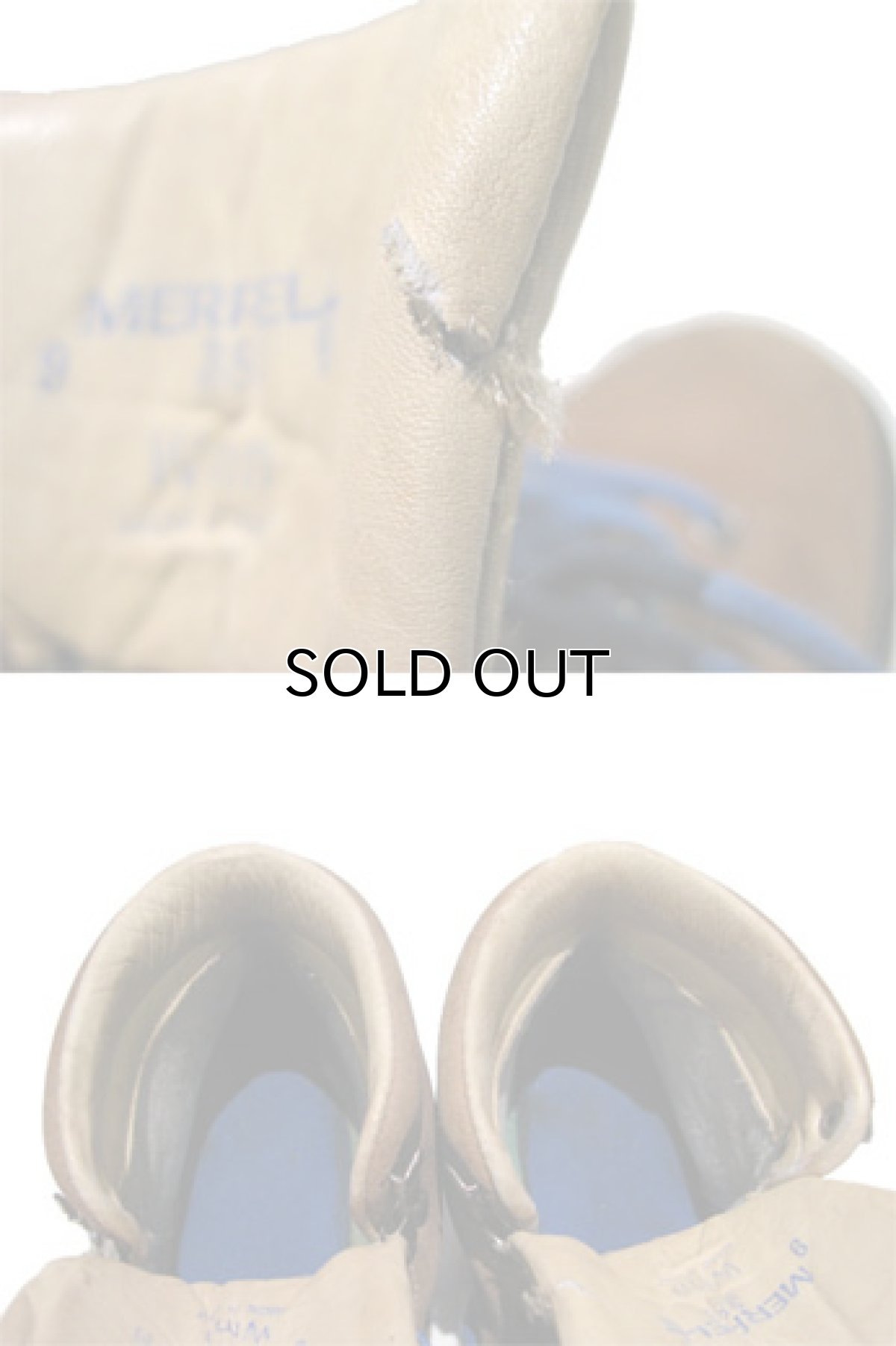 画像4:  "MERREL" Suede Trecking Boots  made in ITALY size 25.5 ~ 26cm 位 (表記 Woman's 9)  (4)