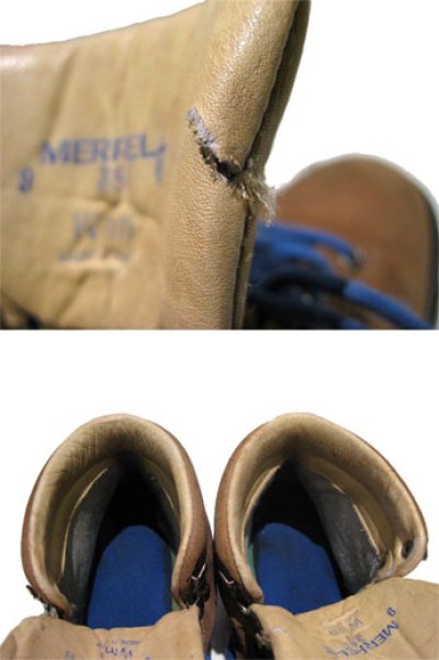 画像2:  "MERREL" Suede Trecking Boots  made in ITALY　size 25.5 ~ 26cm 位 (表記 Woman's 9) 