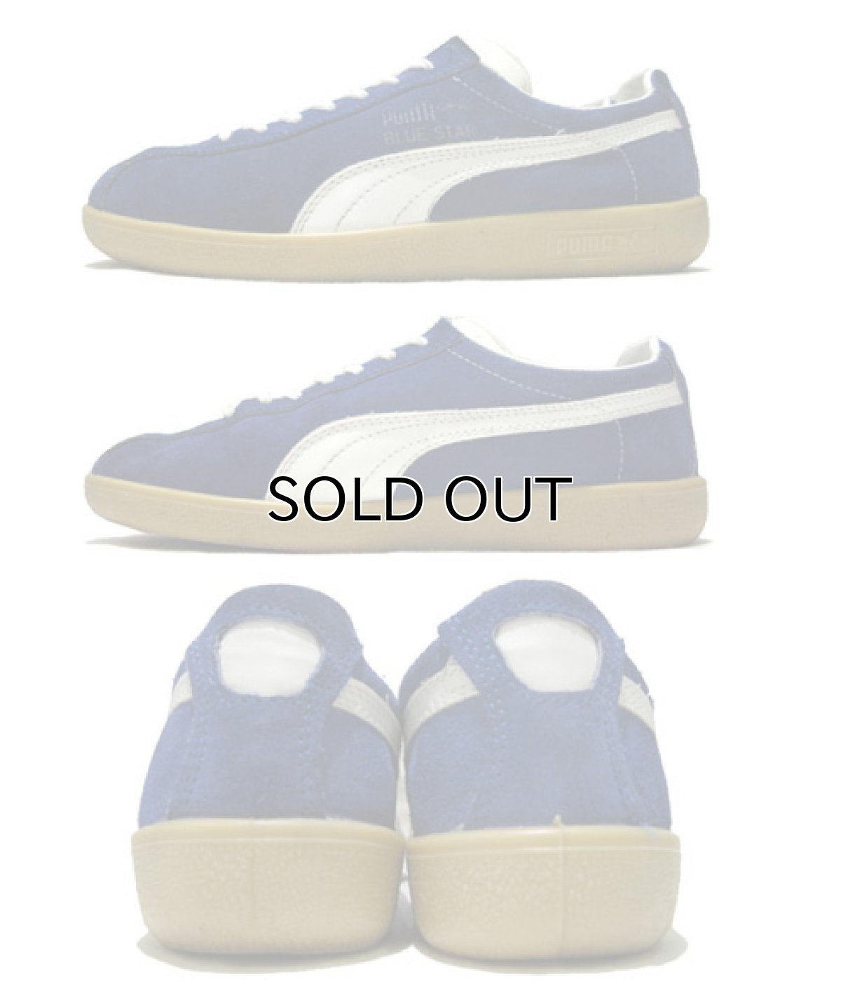 画像2: 1980's PUMA "BLUE STAR" Suede Sneaker  made in Italy　size 26.5~27cm位 (表記 8 1/2) (2)