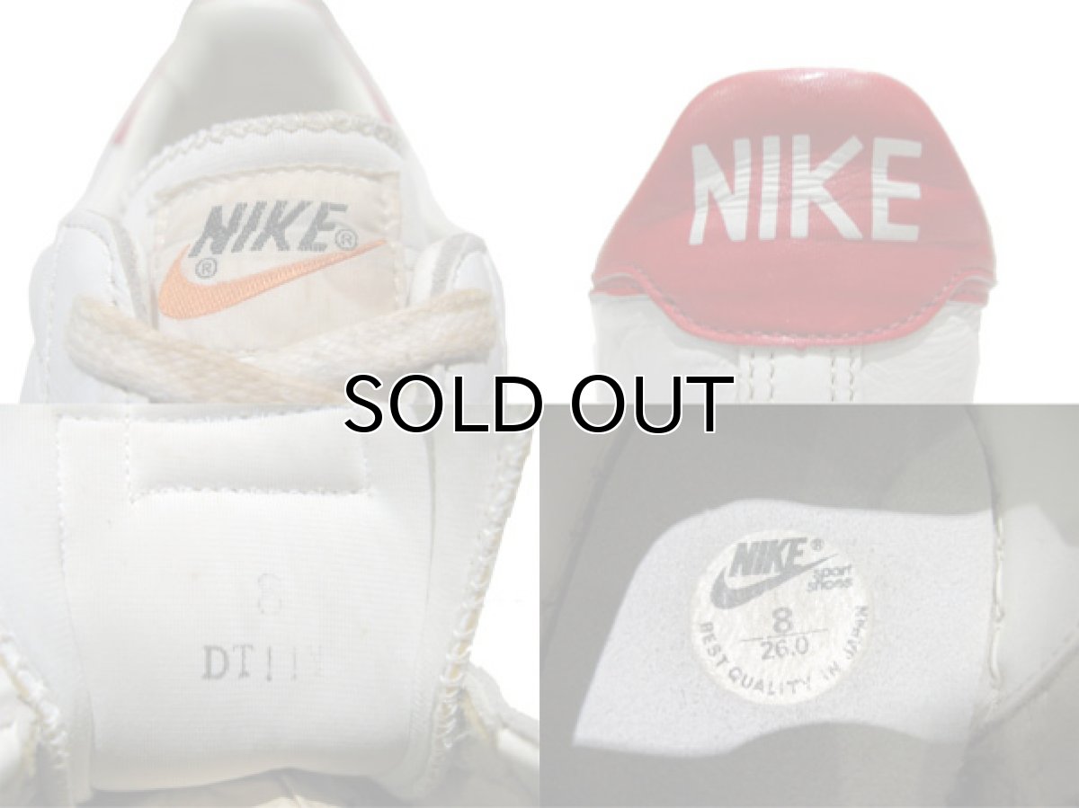 画像3: 1980's NIKE "FRANCHISE" Leather Sneaker made in JAPAN   WHITE/RED  size 26 cm (表記 8) (3)