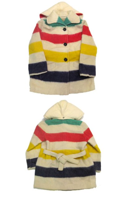 画像1: 1960's~ "HUDSON'S BAY" Wool Blanket Coat　size S 位 (表記 M)