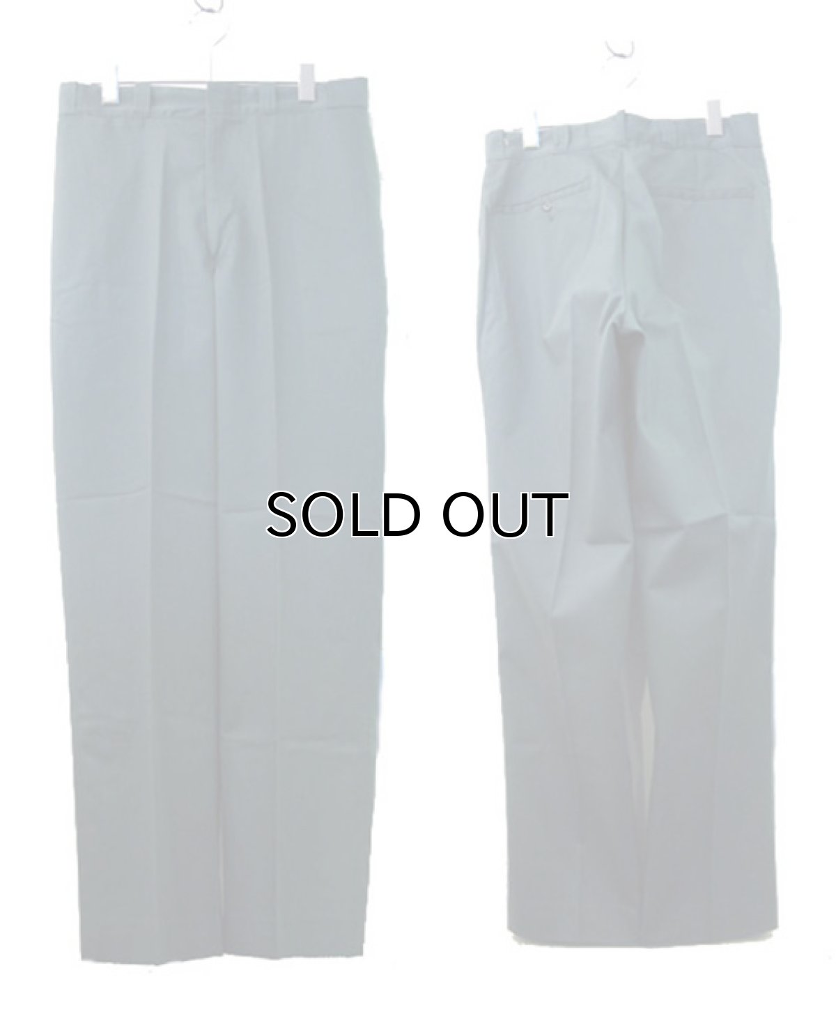 画像2: 1970's "FIVE BROTHERS" Cotton / Polyester Work Trousers DEAD STOCK - one wash size w 31 inch (2)