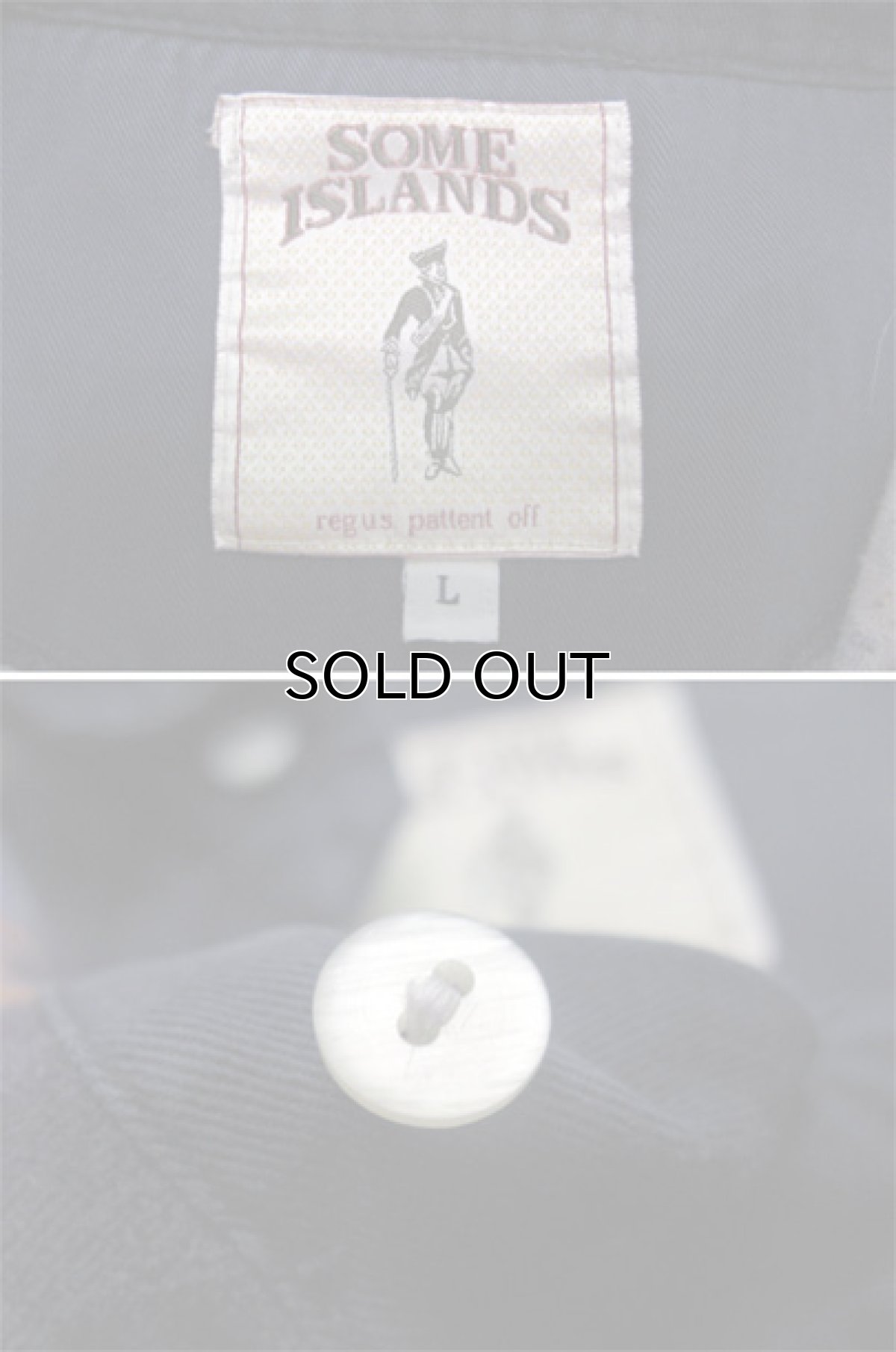 画像3: "SOME ISLAND" Velour L/S Pullover Shirts ライオン size L~XL 位 (表記 L) (3)