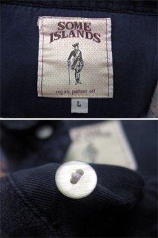 画像3: "SOME ISLAND" Velour L/S Pullover Shirts ライオン　size L~XL 位 (表記 L) (3)