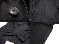画像5: 1950's French "AU MOLINEL" Black Linen Work Coat DEAD STOCK - one wash　size L位 (表記 52) (5)
