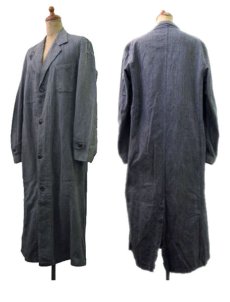 画像2: 1950's French "FOR" Salt and Pepper Atelier Coat 　size S~M位 (表記 不明) (2)