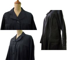 画像3: 1950's French Black Moleskin Work Coat 　size S位 (表記 不明) (3)